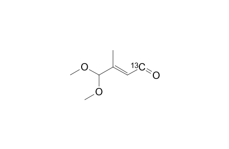 (1-(C-13))-4,4-DIMETHOXY-3-METHYLBUT-2-EN-1-AL