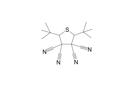 Thiolane-3,3,4,4-tetracarbonitrile, 2,5-di-tert-butyl-