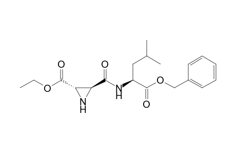 (2S,3S)-3-[[(1S)-1-carbobenzoxy-3-methyl-butyl]carbamoyl]ethylenimine-2-carboxylic acid ethyl ester