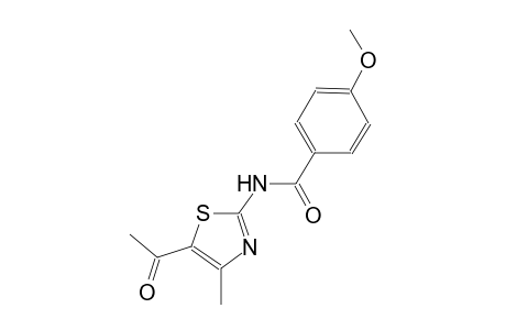 N-(5-acetyl-4-methyl-1,3-thiazol-2-yl)-4-methoxybenzamide