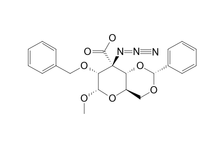 METHYL-(3S)-3-AZIDO-2-O-BENZYL-4,6-O-BENZYLIDENE-3-C-CARBOXY-3-DEOXY-ALPHA-D-RIBOHEXOSIDE