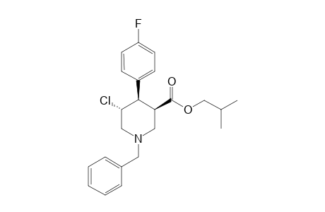 (-)-IsoButyl 3-Chloro-4-(4-fluorophenyl)-1-benzylpiperidine-5-carboxylate