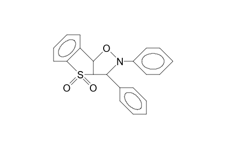 3a,8b-Dihydro-2,3-diphenyl-(1)benzothieno(2,3-D)isoxazolidine 4,4-dioxide