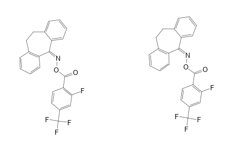 O-(2-FLUORO-4-TRIFLUOROMETHYL-BENZOYL)-5-OXIMINO-10,11-DIHYDRO-5H-DIBENZO-[A,D]-CYCLOHEPTENE