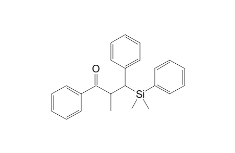 3-[dimethyl(phenyl)silyl]-2-methyl-1,3-diphenyl-1-propanone