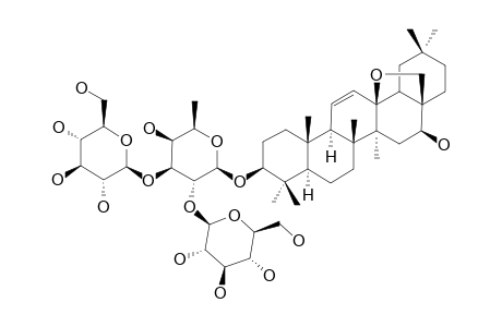 #3;CLINOPOSAPONIN-XI;13-BETA,28-EPOXY-16-BETA-HYDROXY-OLEAN-11-EN-3-BETA-YL-BETA-D-GLUCOPYRANOSYL-(1->2)-[BETA-D-GLUCOPYRANOSYL-(1->3)]-BETA-D-FUCOPYRANOSIDE