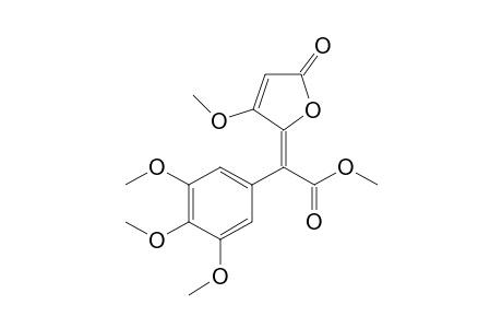 4-Methoxy-5-[(methoxycarbonyl)(3,4,5-trimethoxyphenyl)methylene]furan-2(5H)-one