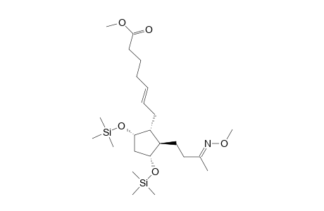 5-Heptenoic acid, 7-[2-[3-(methoxyimino)butyl]-3,5-bis[(trimethylsilyl)oxy]cyclopentyl]-, methyl ester, [1R-(1.alpha.,2.beta.,3.alpha.,5.alpha.)]-