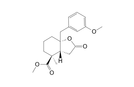 (1RS,2RS,6SR)-2-Hydroxy-2-m-methoxybenzyl-6-carbomethoxy-6-methylcyclohexylacetic acid lactone