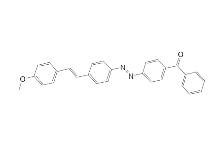 Methanone, [4-[[4-[2-(4-methoxyphenyl)ethenyl]phenyl]azo]phenyl]phenyl-