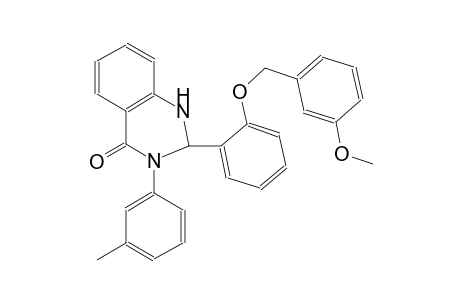2-{2-[(3-methoxybenzyl)oxy]phenyl}-3-(3-methylphenyl)-2,3-dihydro-4(1H)-quinazolinone