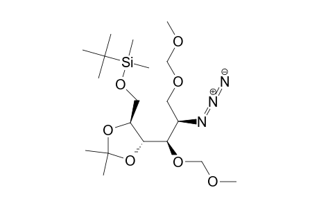 (2S,3S,4R,5R)-5-azido-1-[(tert-butyldimethylsilyl)oxy]-2,3-(isopropylidenedioxy)-4,6-bis(methoxymethoxy)hexane