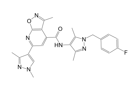 isoxazolo[5,4-b]pyridine-4-carboxamide, 6-(1,3-dimethyl-1H-pyrazol-4-yl)-N-[1-[(4-fluorophenyl)methyl]-3,5-dimethyl-1H-pyrazol-4-yl]-3-methyl-