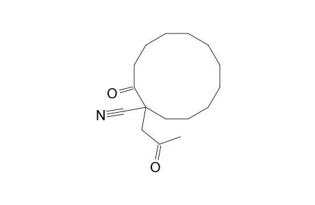 Cyclododecanecarbonitrile, 2-oxo-1-(2-oxopropyl)-