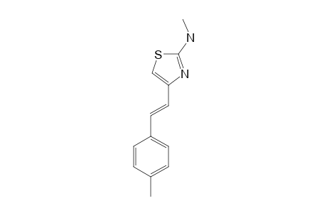 2-(N-METHYLAMINO)-4-[(E)-2-(4-METHYLPHENYL)-ETHENYL]-THIAZOLE