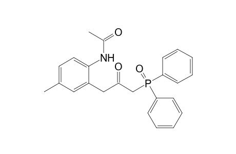 Acetamide, N-[2-[3-(diphenylphosphinyl)-2-oxopropyl]-4-methylphenyl]-