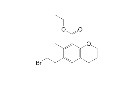 Ethyl 6-(2-bromoethyl)-3,4-dihydro-5,7-dimethyl-2H-chromene-8-carboxylate
