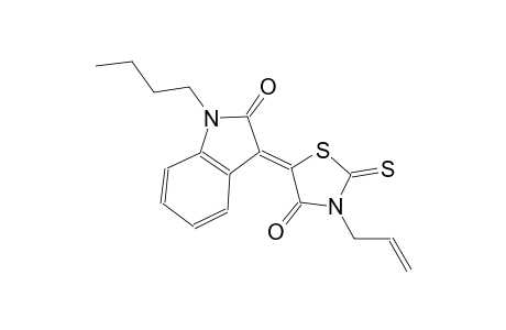 2H-indol-2-one, 1-butyl-1,3-dihydro-3-[4-oxo-3-(2-propenyl)-2-thioxo-5-thiazolidinylidene]-, (3Z)-