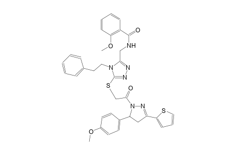 benzamide, N-[[5-[[2-[4,5-dihydro-5-(4-methoxyphenyl)-3-(2-thienyl)-1H-pyrazol-1-yl]-2-oxoethyl]thio]-4-(2-phenylethyl)-4H-1,2,4-triazol-3-yl]methyl]-2-methoxy-