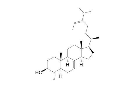 Stigmasta-7,24(28)-dien-3-ol, 4-methyl-, (3.beta.,4.alpha.,5.alpha.,24E)-