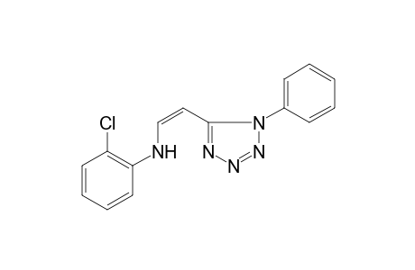 2-Chloro-N-[(Z)-2-(1-phenyl-1H-tetraazol-5-yl)ethenyl]aniline