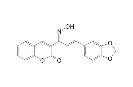 3-[1-Oxo-3-(3,4-methylenedioxyphenyl)-2-propenyl]-2H-1-benzopyran-2-one Oxime