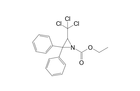 Ethyl 2,2-diphenyl-3-(trichloromethyl)aziridine-1-carboxylate