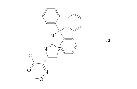 2-(Tritylamino)-alpha-(methoxyimino)-4-thiazoleacetic acid, predominantly syn hydrochloride