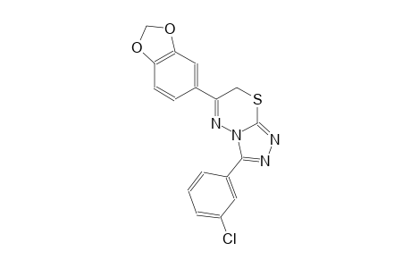 6-(1,3-benzodioxol-5-yl)-3-(3-chlorophenyl)-7H-[1,2,4]triazolo[3,4-b][1,3,4]thiadiazine