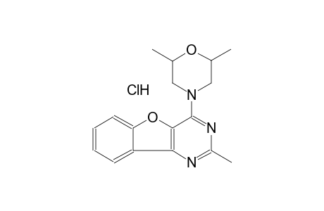4-(2,6-dimethyl-4-morpholinyl)-2-methyl[1]benzofuro[3,2-d]pyrimidine hydrochloride
