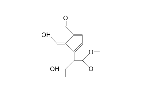 2-(2,3-Diformyl-cyclopentadienyl)-3-hydroxy-1,1-dimethoxy-butane