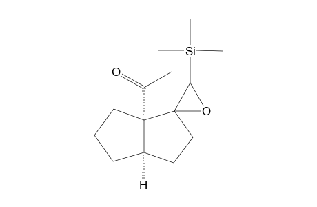 1-{(3aS*,6aR*)-3-[1-(Trimethylsilyl)-1,2-epoxymethylidene]perhydro-3-pentalenyl}-1-ethanone