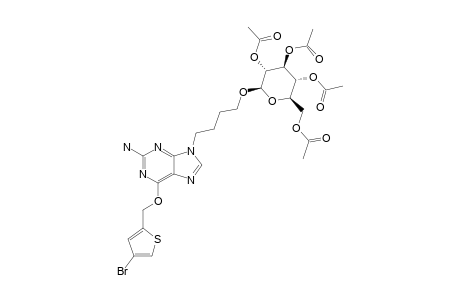 4-[O(6)-(4-BROMOTHENYL)-GUAN-9-YL]-BUTYL-BETA-D-TETRA-O-ACETYL-GLUCOPYRANOSIDE