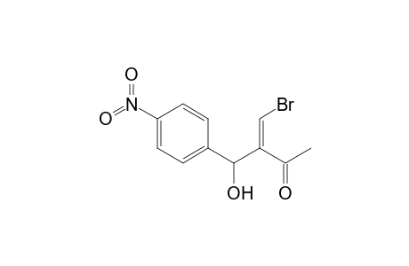 3-Hydroxy-3-(p-nitrophenyl)-2-acetyl-1-bromo-1-propene