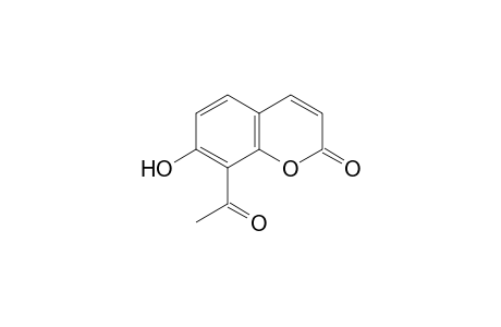2H-1-Benzopyran-2-one, 8-acetyl-7-hydroxy-