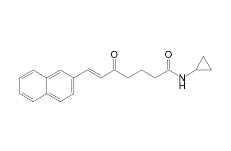 (E)-7-Naphthalen-2-yl-5-oxohept-6-enoic acid cyclopropylamide