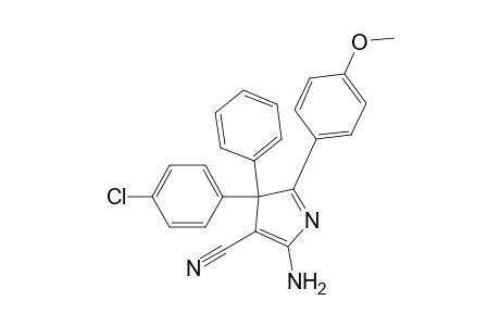 2-Amino-4-(4-chlorophenyl)-5-(4-methoxyphenyl)-4-phenyl-3-pyrrolecarbonitrile