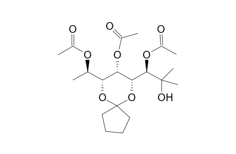 4,6-O-Cyclopentylidene-D-gluco-octan-2,3,5,7-tetraol 3,5,7-triacetate