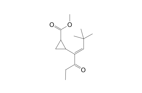 Methyl (1RS,2SR)-2-((1RS,3E)-1,5,5-Trimethyl-2-oxo-3-hexenyl)-1-cyclopropanecarboxylate