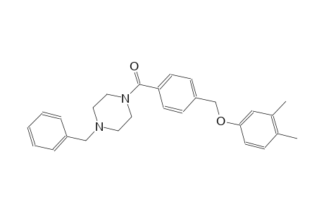 1-benzyl-4-{4-[(3,4-dimethylphenoxy)methyl]benzoyl}piperazine
