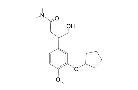 3-[3'-(Cyclopentyloxy)-4'-(methoxyphenyl)]-4-hydroxy-N,N-dimethylbutanamide