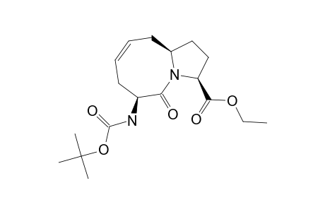 (8R,3S,11S)-1-AZA-3-(TERT.-BUTYLOXYCARBONYLAMINO)-11-ETHOXYCARBONYL-2-OXOBICYCLO-[6.3.0]-UNDEC-5-ENE