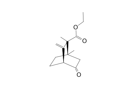 1,2-DIMETHYL-3-METHYLENE-5-OXO-BICYCLO-[2.2.2]-OCTAN-2-CARBOXYLIC-ACID-ETHYLESTER