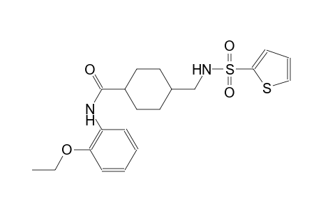 N-(2-ethoxyphenyl)-4-{[(2-thienylsulfonyl)amino]methyl}cyclohexanecarboxamide