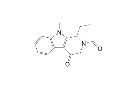 1-Ethyl-2-formyl-9-methyl-4-oxo-1,2,3,4-tetrahydro-.beta.-carboline