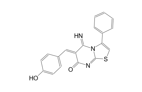 7H-thiazolo[3,2-a]pyrimidin-7-one, 5,6-dihydro-6-[(4-hydroxyphenyl)methylene]-5-imino-3-phenyl-, (6Z)-