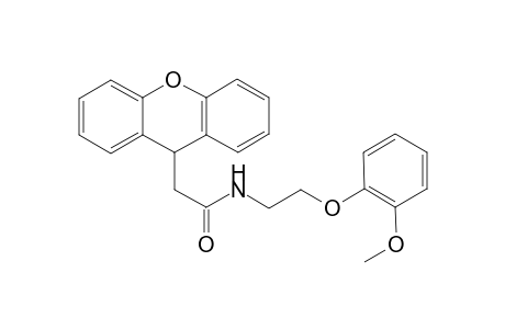 N-[2-(2-methoxyphenoxy)ethyl]-2-(9H-xanthen-9-yl)acetamide