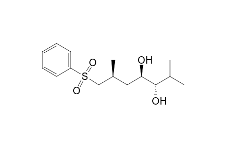 (3S,4R,6S)-2,6-dimethyl-7-(phenylsulfonyl)heptane-3,4-diol
