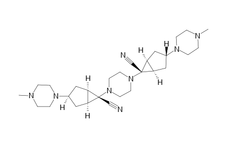 6-(1.alpha.,3.alpha.,5.alpha.,6.beta.)-6'-(1.alpha.,3.beta.,5.alpha.,6.beta.)-Piperazine-1,4-diyl)-bis{3-(4-methylpiperazin-1-y)-bicyclo[3.1.0]hexane-6-carbonitrile}
