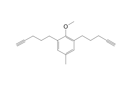 2-Methoxy-5-methyl-1,3-di(pent-4-ynyl)benzene